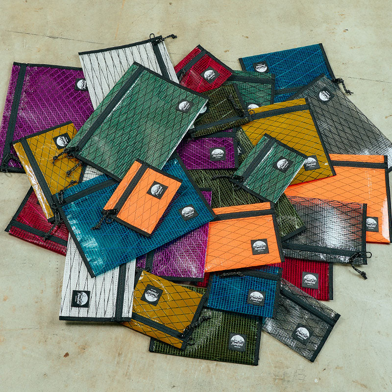 Recycled Sailcloth Voyager - Zipper Pouch - Large